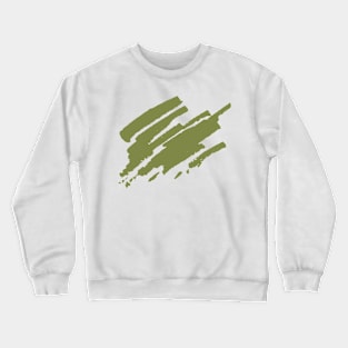 Khaki Brush Strokes Crewneck Sweatshirt